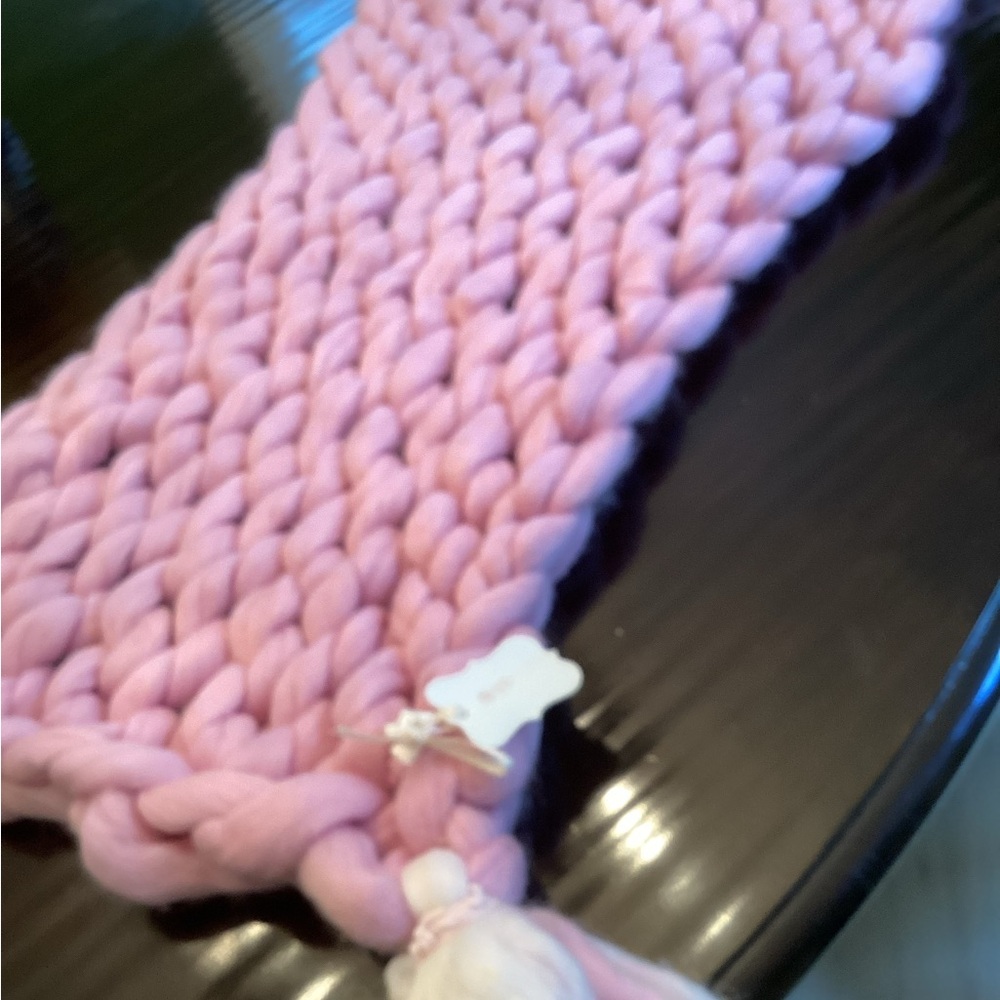 Hand made woven baby blanket